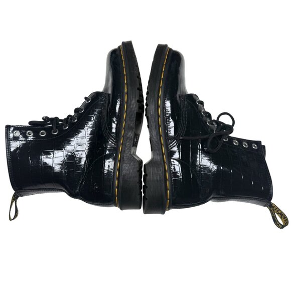 Dr. Martens 1460 Patent Croc Emboss Boots – US 8 / EU 39 – Excellent Condition - Picture 7 of 17